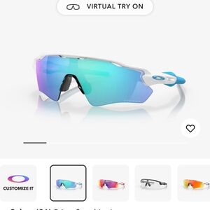 Oakley radar EV path new plus hard case and snow prism lens